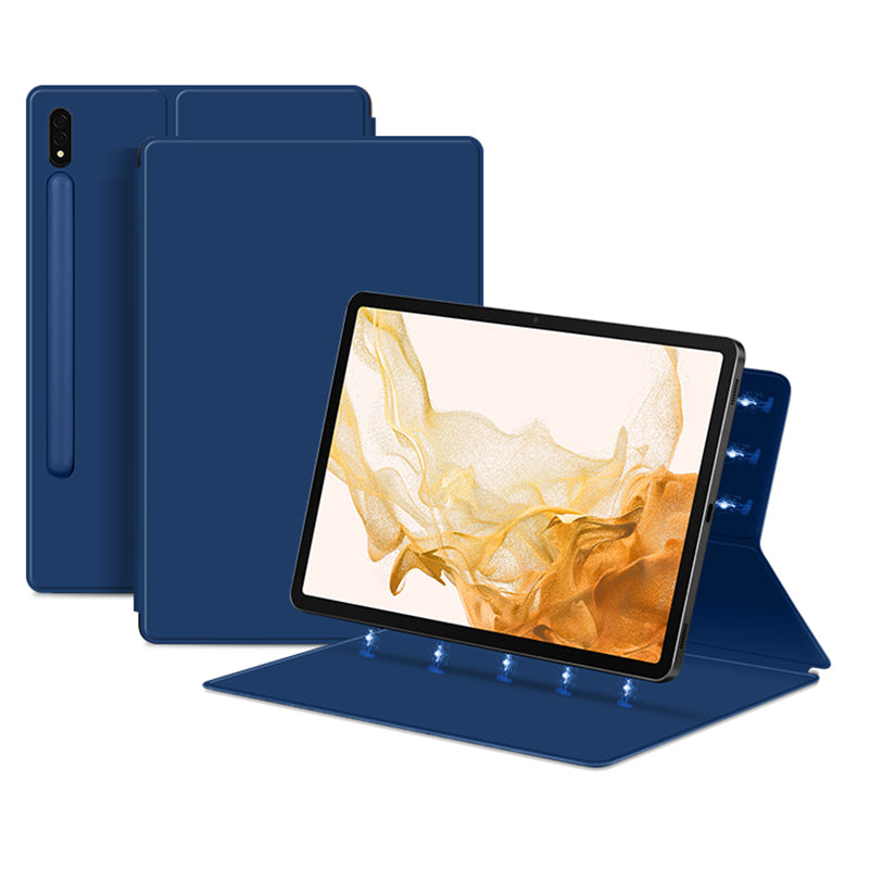For Samsung Galaxy Tab S8 Magnetic Attachment Tablet Case PU Leather PC Stand Cover with Auto Sleep / Wake For Samsung Galaxy Tab S8 Magnetic Attachment Tablet Case PU Leather PC Stand Cover with Auto Sleep / Wake